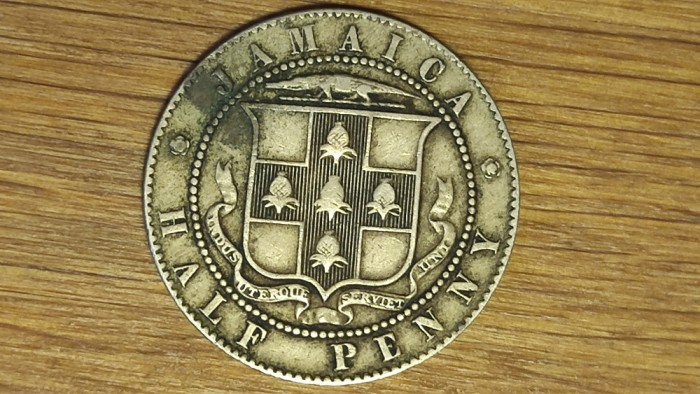 Jamaica - moneda de colectie rara - 1/2 half penny 1907 -Edward VII- tiraj 504k