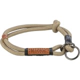 Cumpara ieftin Trixie Zgarda Coarda Be Nordic, L - XL: 55 cm / 13 mm, Nisipiu/ Negru