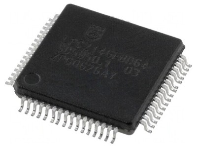 Microcontroler ARM7TDMI 40kB SRAM 256kB Flash LQFP64 LPC2146FBD64 foto