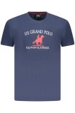 U.S. Grand POLO Tricou barbati cu imprimeu, din bumbac, bleumarin (Marime: 2XL)