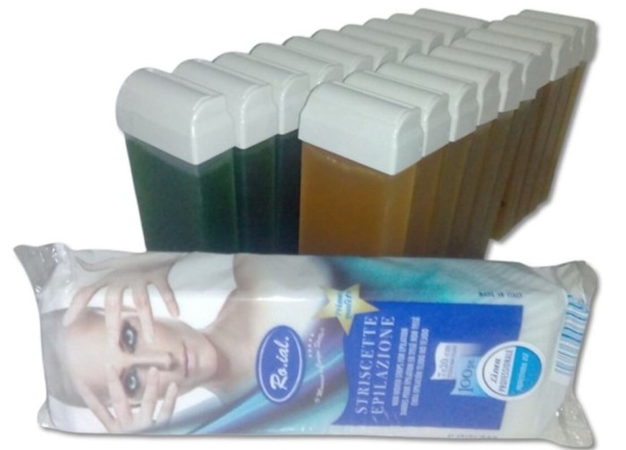 Pachet 20 Rezerve Ceară + 100 Benzi Epilat &ndash; Kit Complet pentru Epilare