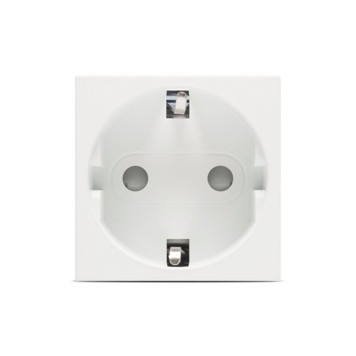 Moda Voice, priza Schuko protectie copii 2M, alb mat, Elbi