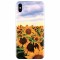 Husa silicon pentru Apple Iphone XS Max, Sunflowers