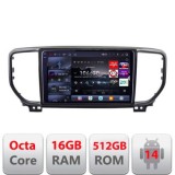 Navigatie Kia Sportage facelift 2019+ Edotec Kit-sportage-19 8 core QLED 2K 16+512 360 Android Waze USB Navigatie Internet Youtube Radio CarStore Tech