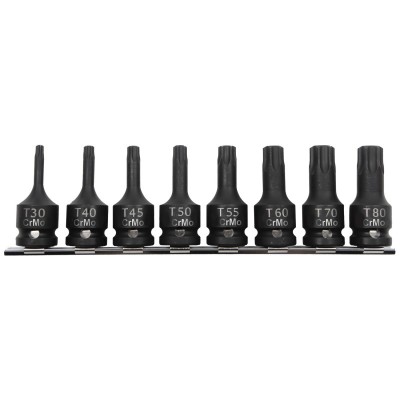 SET TUBULARE IMPACT CU VARF TORX T30-T80 - 8P. foto