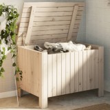 vidaXL Cutie de depozitare cu capac &quot;RANA&quot; 80x49x54 cm, lemn masiv pin