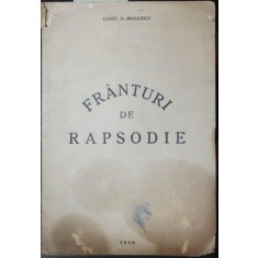 FRANTURI DE RAPSODIE - dedicatie!!!