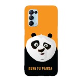 Husa compatibila cu Oppo A55, Viceversa, model Po Kung fu panda, Silicon, TPU, Transparent, Carcasa