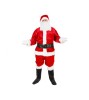 Costum Mos Craciun pentru adulti din 8 piese, marime universala, rosu