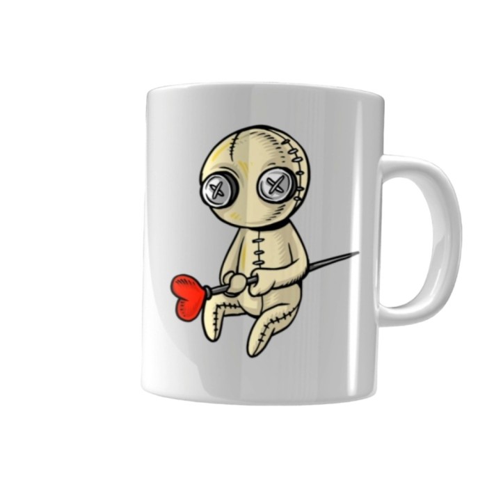 Cana alba personalizata, Doll Voodoo, INOVATIX&reg;. 330ml