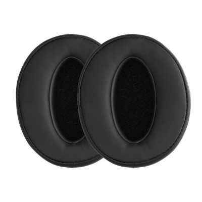 Set 2 bureti Edman pentru casti Sennheiser HD 4.50BT, HD 4.50BTNC, HD 4.40BT, HD 458BT, HD 350BT, HD 4.30G, HD 4.20, Piele ecologica, Negru foto