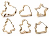 Set 6 forme biscuiti Craciun otel 6,5x8 H