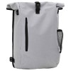 Geanta bicicleta portbagaj vidaXL, 20L, gri, 31x13x58cm, impermeabila, poliester, inchidere roll-top, pliabila