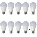 Set 10 Becuri LED Drimus 12W E27 Lumina rece DL 6121