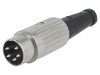 Conector DIN 5-Pin Deltron Drept 240 Grade, Tata, Montare Cablu, Argintat, 2A, 34V