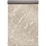 Traversa Festonata Surfilata, Model Cappuccino 16132-112, Inaltime Fir 7 mm, Latime 0.8m, Marime 80 x 300 cm, Crem, Maro, Antialergic, Polipropilena,