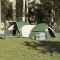 vidaXL Cort de camping pentru 5 persoane, verde, impermeabil 4009587