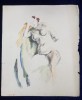 LUCRETIA MIHAIL SILION , NUD , STUDIU , GRAFICA , PERIOADA INTERBELICA
