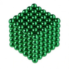 Neocube 216 bile magnetice 5mm, joc puzzle, culoare verde foto