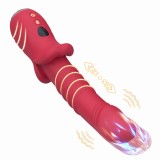 Vibrator ARMONY Point a Stimulating , cu funcție de penetrare automată, 9 funcții de vibrație, 9 funcții de penetrare, din silicon, roșu
