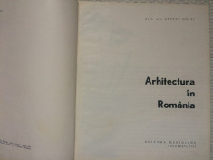 arhitectura in romania arhitect gustav gusti carte editura meridiane 1965 RPR foto