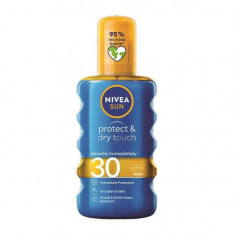 Spray pentru protectie solara SPF 30 Protect & Dry Touch, 200 ml, Nivea Sun