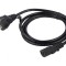 Cablu Alimentare Negru 3m 3x0.75mm2 CEE 7/7 la IEC C13