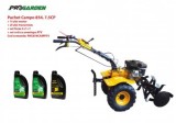 Pachet motocultor Campo 854, benzina, 7.5CP, 2+1 trepte, roti atv, manicot rulment, ulei motor si transmisie incluse