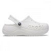Saboți Crocs Baya Platform Clog Alb - White, 38, 41, 42