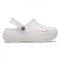 Saboți Crocs Baya Platform Clog Alb - White