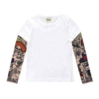 Tricou copii alb cu tatuaj Drool (Marime: 110, Model: Model C) foto