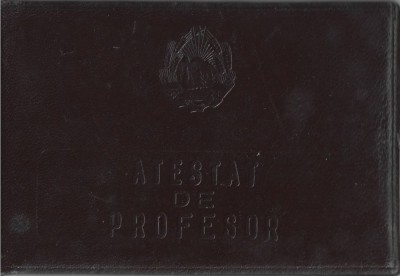 NI552 Atestat de profesor, specialitatea Neurologie, 1957 foto