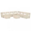 Set mobilier de gradina, 9 piese, lemn de molid tratat