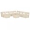 Set mobilier de gradina, 9 piese, lemn de molid tratat