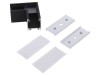 Conector 90&deg; Negru Aluminiu Policarbonat LINEA20
