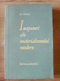 Inceputuri ale materialismului modern- Al. Posescu