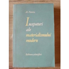 Inceputuri ale materialismului modern- Al. Posescu
