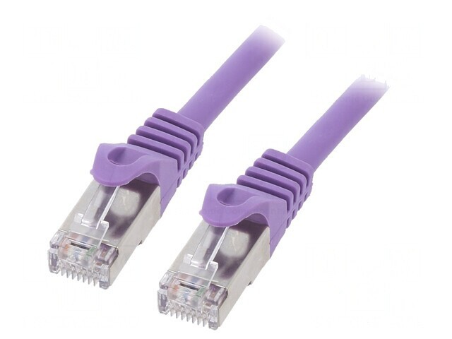 Patch cord violet F/UTP Cat6 5m RJ45