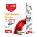 Capsule vegane cu enzime nattokinase 100 mg 2000 FU Dr Herz 60 buc