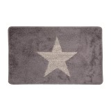 Covoras baie textil crem gri 78x48x1 cm