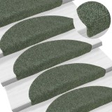 vidaXL Covorașe scară autoadezive 20 buc Verde 56x17x3 cm