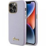 Guess Husa Glitter Full Wrapped iPhone 15 Pro Max Lilac