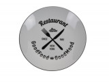 Farfurie Restaurant, &Oslash;20.5 cm, portelan, alb, Excellent Houseware