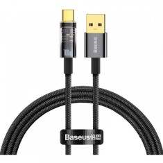 Cablu Date si Incarcare USB-A - USB-C Baseus Explorer, 100W, 2m, Negru CATS000301