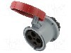 Conector alimentare AC, IEC 60309, IP69K, 0,125kA, 415V AC, 4 pini, AMPHENOL - 2CMA167136R1000