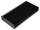 Radiator negru cu aripioare 150x300x40mm