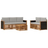 vidaXL Seturi de canapele Lemn Solid de Acacia 3384012