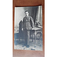 Fotografie tip Carte postala, barbat perioada interbelica