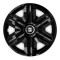 Set 4 capace roti hubcaps fast black R14 pentru gama auto Seat