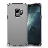Husa de protectie pentru samsung galaxy s9 tpu antisoc negru transparent, Flippy